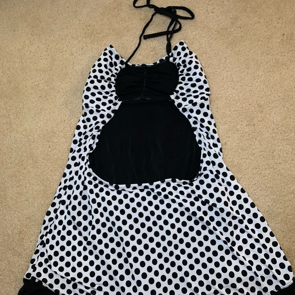 Catalina Suddenly Slim Polka Dot Halter Tankini Swim Top – Size Large (12–14) - Picture 10 of 12